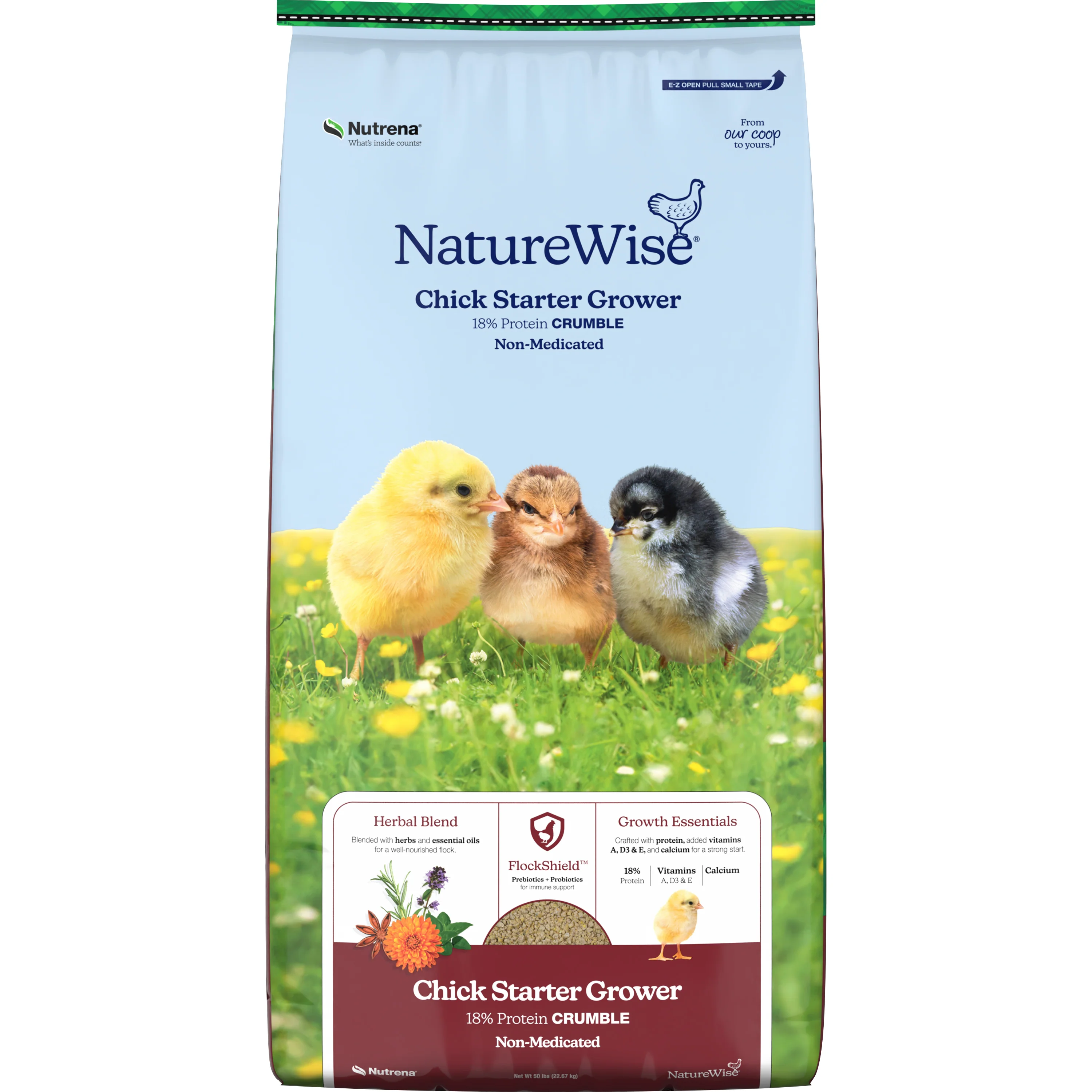 Nutrena® NatureWise® Chick Starter Grower 18% Protein Crumble Feed - Image 3